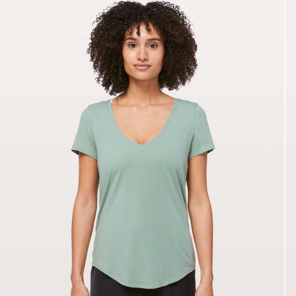 Lululemon Love Tee V - Palm Court, Sz 8